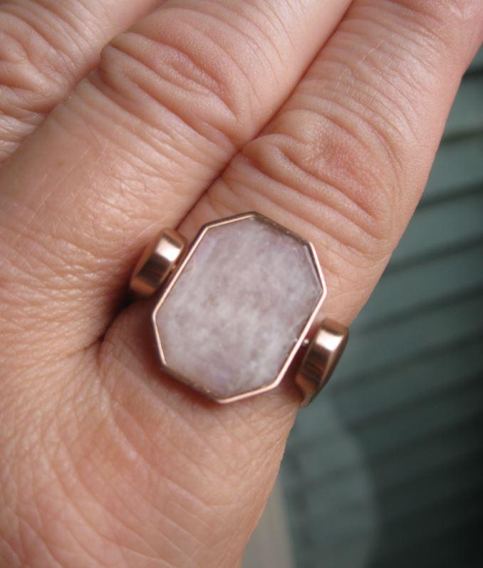 Rose Gold Oval & Octangle Crystal Element - Customer Photo From Rita D.