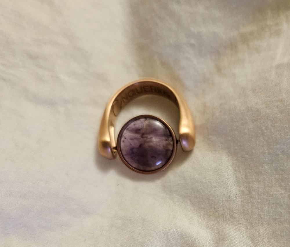 Rose Gold AlaDune Ring Band - Customer Photo From Jennifer R.