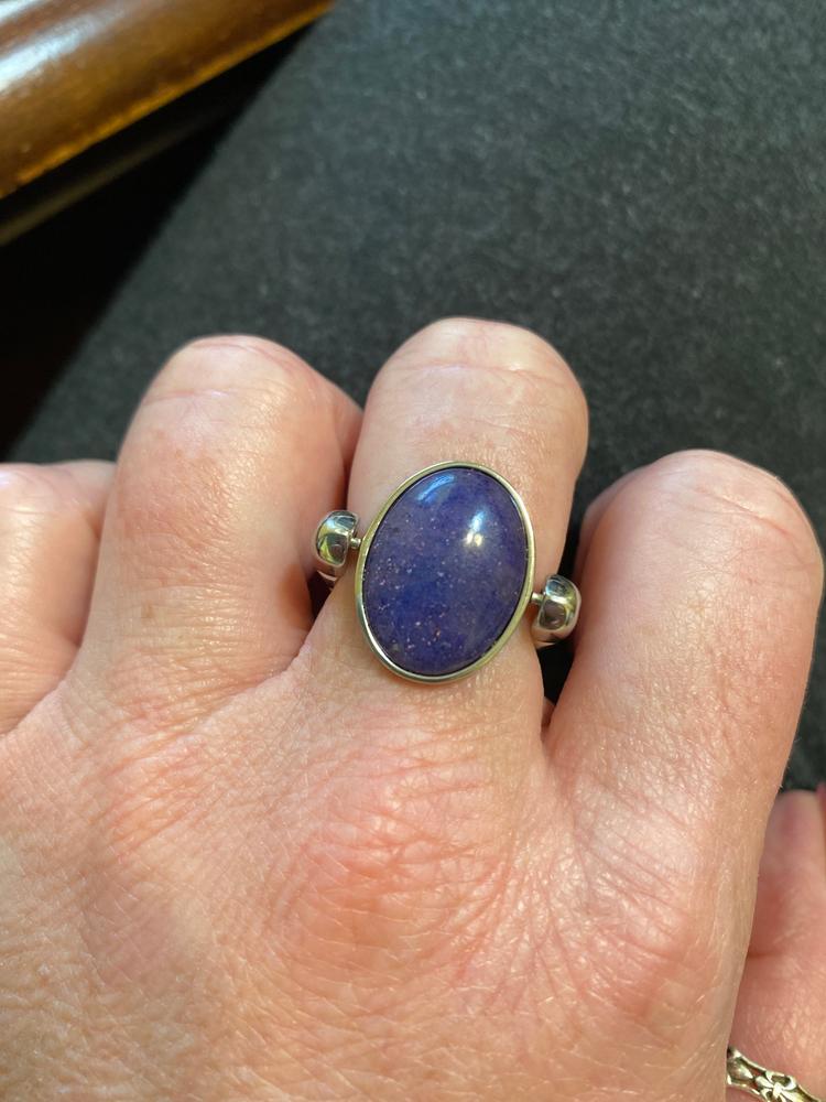 Purple Jade Oval Crystal Element - Customer Photo From April P