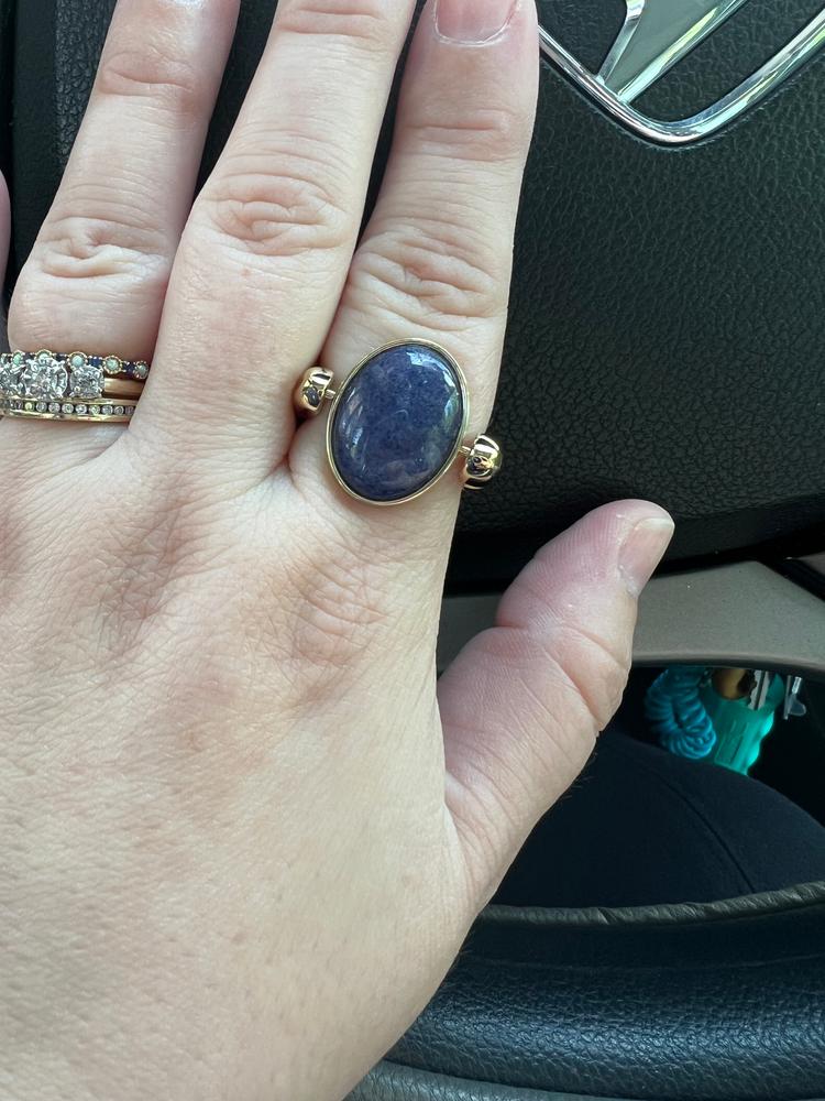 Purple Jade Oval Crystal Element - Customer Photo From Jillian Glisson