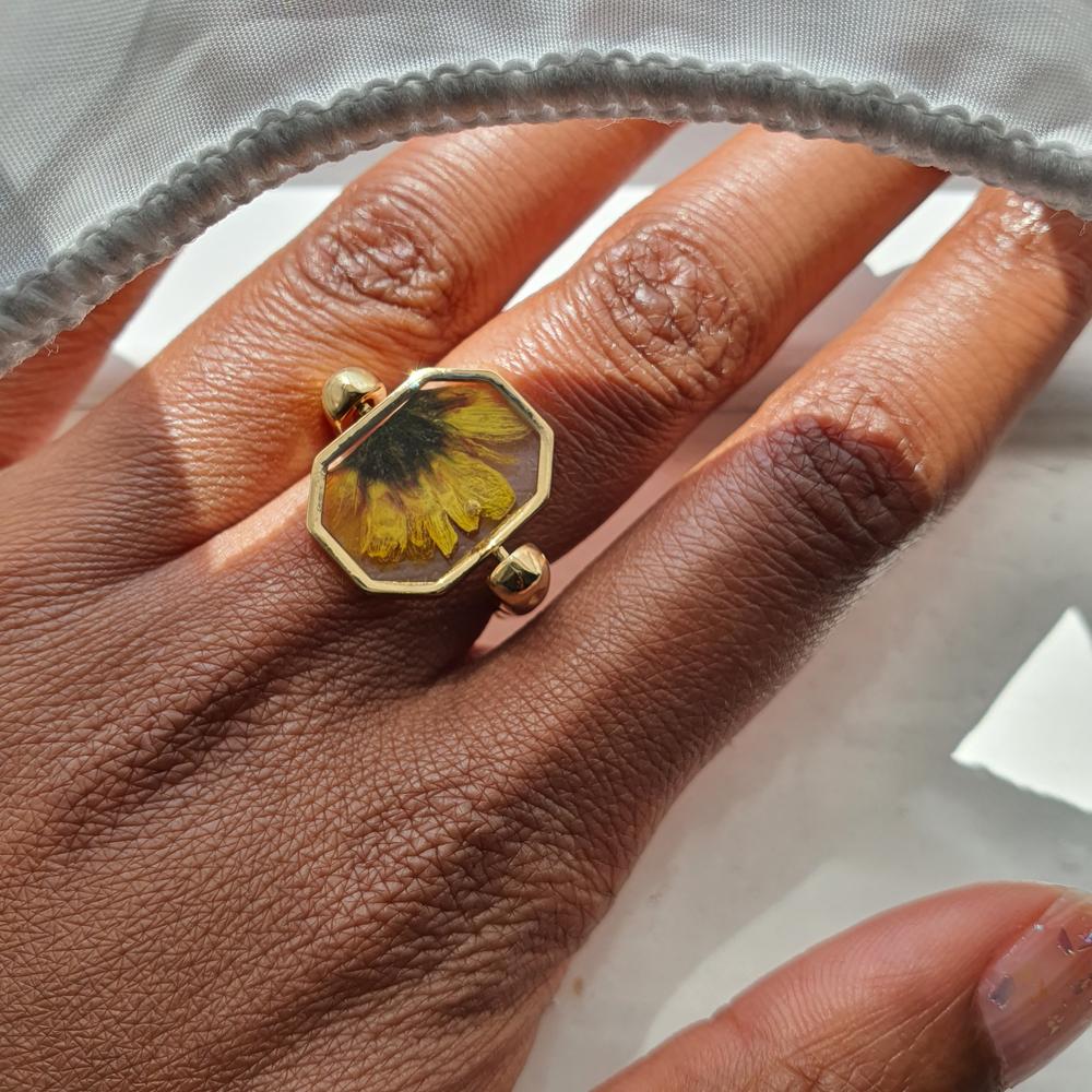 Sunflower Vessel Element – FoundKept Collab - Customer Photo From Elle