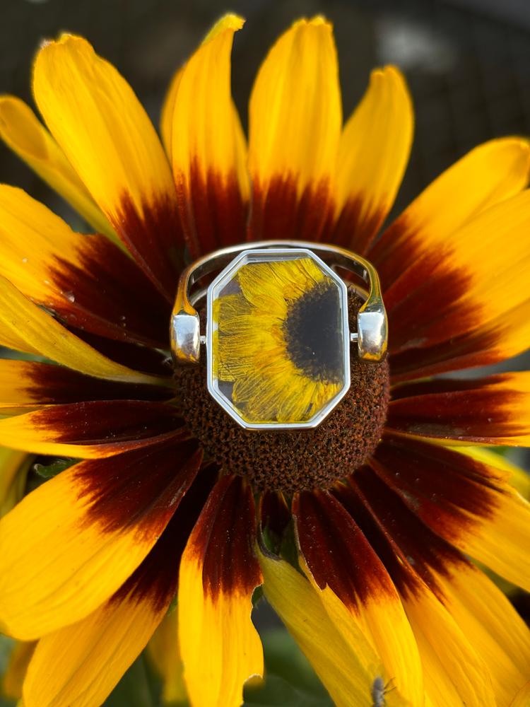 Sunflower Vessel Element – FoundKept Collab - Customer Photo From Dawn H.