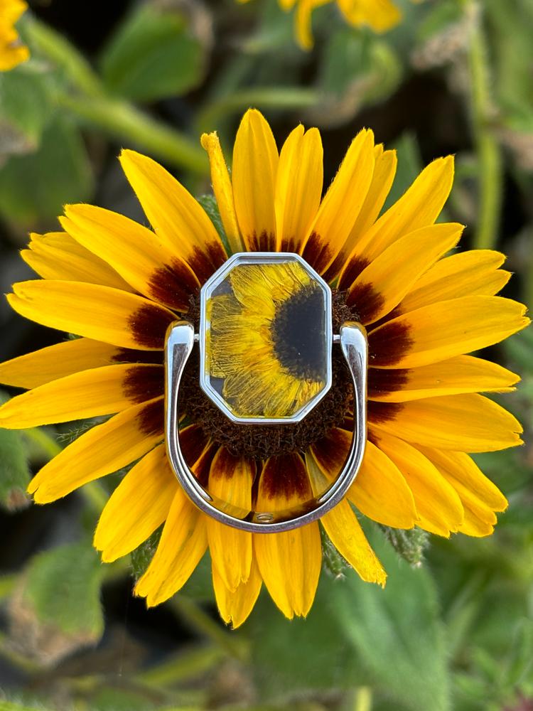 Sunflower Vessel Element – FoundKept Collab - Customer Photo From Dawn H.