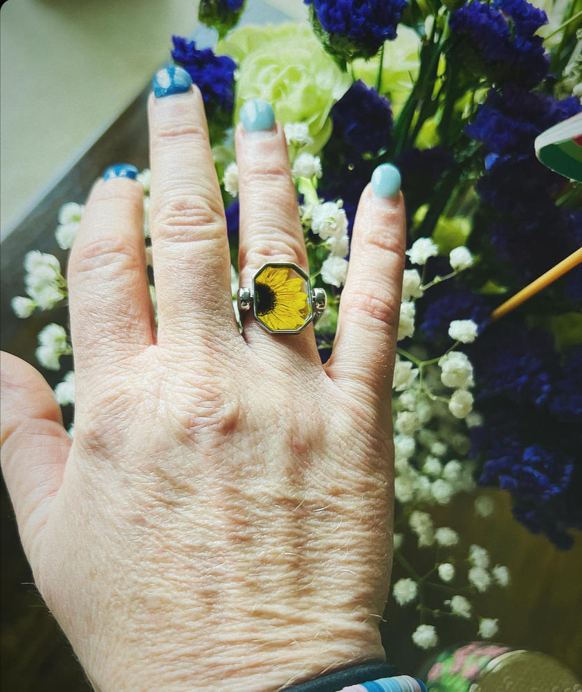 Sunflower Vessel Element – FoundKept Collab - Customer Photo From Jennifer F.