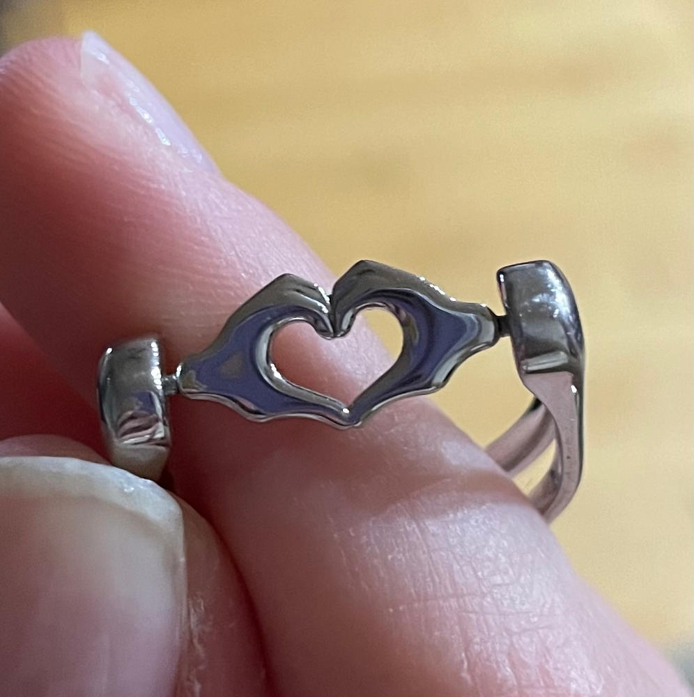 Heart Hands CrossBar Element - Customer Photo From Hannah Bivona