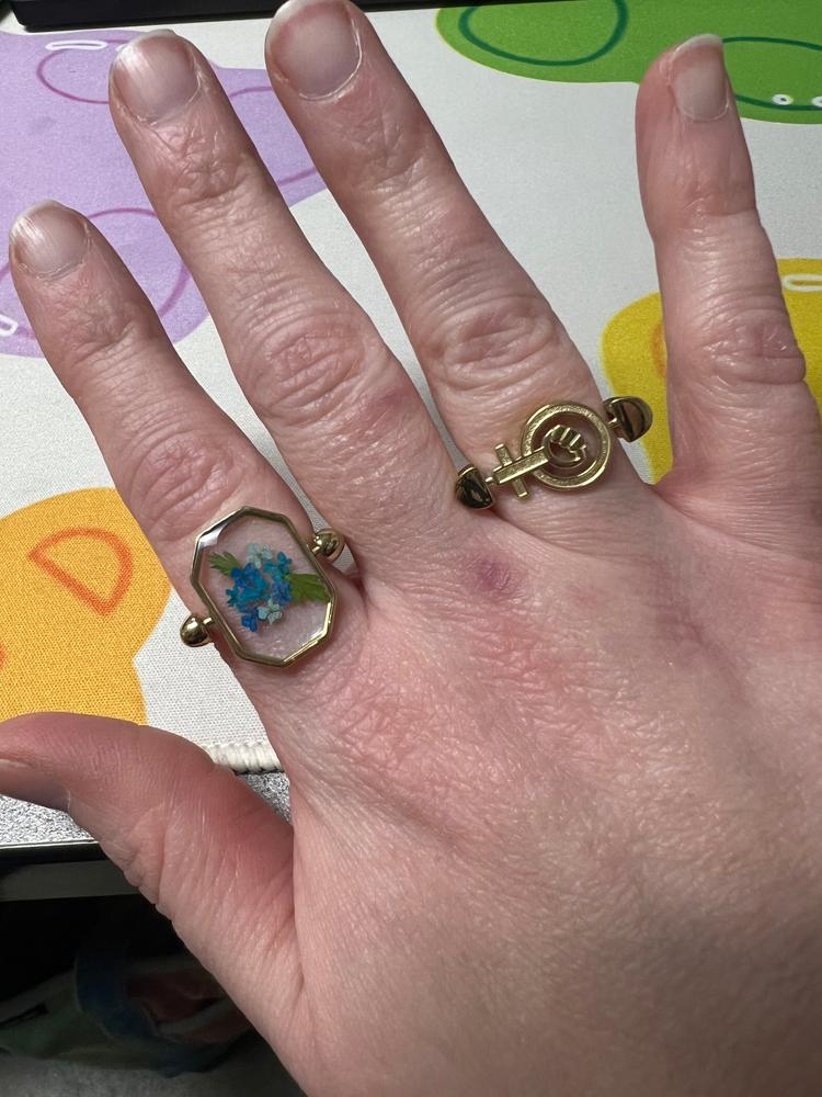 Mini Bouquet Octangle™ Vessel Element – FoundKept Collab - Customer Photo From Ashley M.
