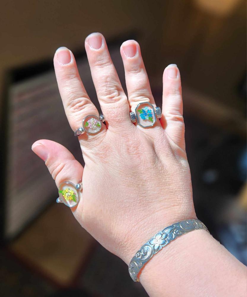 Mini Bouquet Octangle Vessel Element – FoundKept Collab - Customer Photo From Kristen Brown