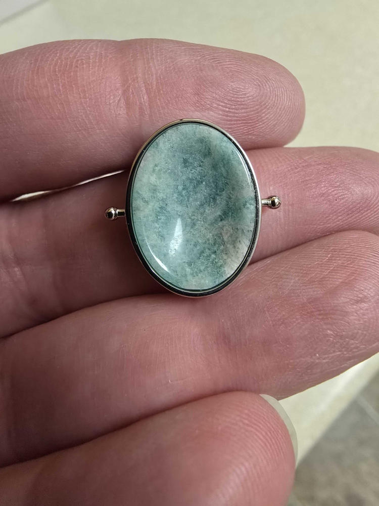 Amazonite Worry Stone Element - Customer Photo From Heather Williams