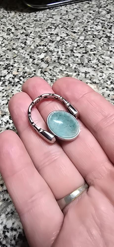 Amazonite Worry Stone Element - Customer Photo From Desiree Sanders