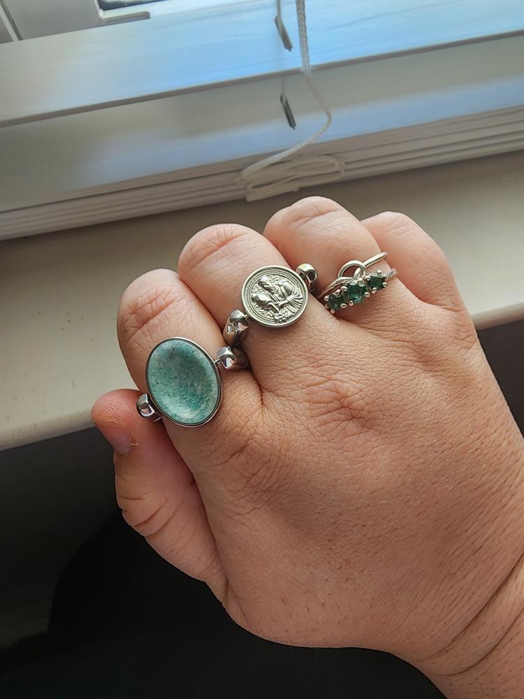 Amazonite Worry Stone Element - Customer Photo From Amanda Puckett