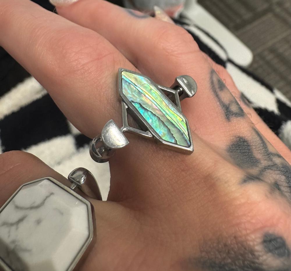 Abalone Shell TwinPoint™ Crystal Element – CK Collection - Customer Photo From Cat