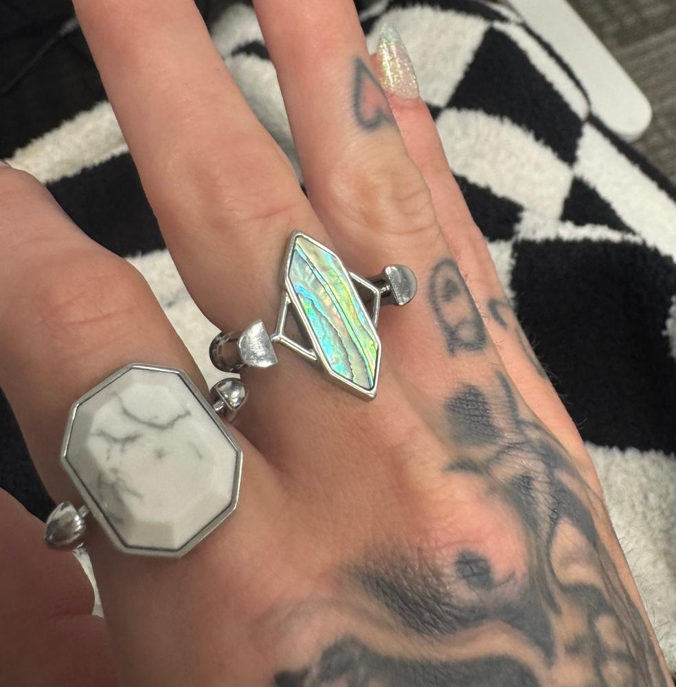 Abalone Shell TwinPoint™ Crystal Element – CK Collection - Customer Photo From Cat