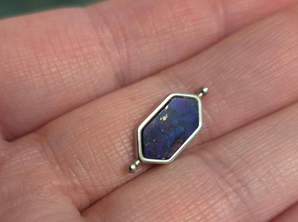 "Sea Under Purple Skies" Mosaic Stone Element - Customer Photo From Misty D.