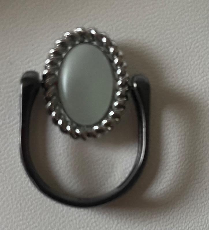 Green Cultured Sea Glass Rope Bezel Oval Element - CK Collection - Customer Photo From Diane Vo