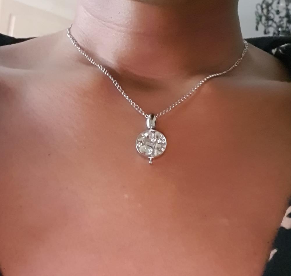 AuraDel™ "Drop" Necklace Base - Customer Photo From Elle