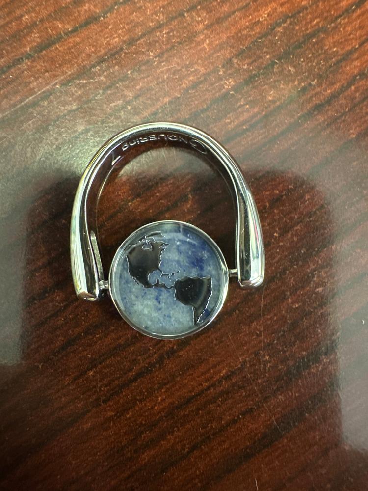 Blue Aventurine Globe Element – CK Collection - Customer Photo From Jennifer Miller