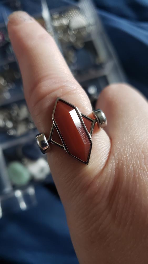 Carnelian TwinPoint™ Crystal Element - Customer Photo From Annie Eich