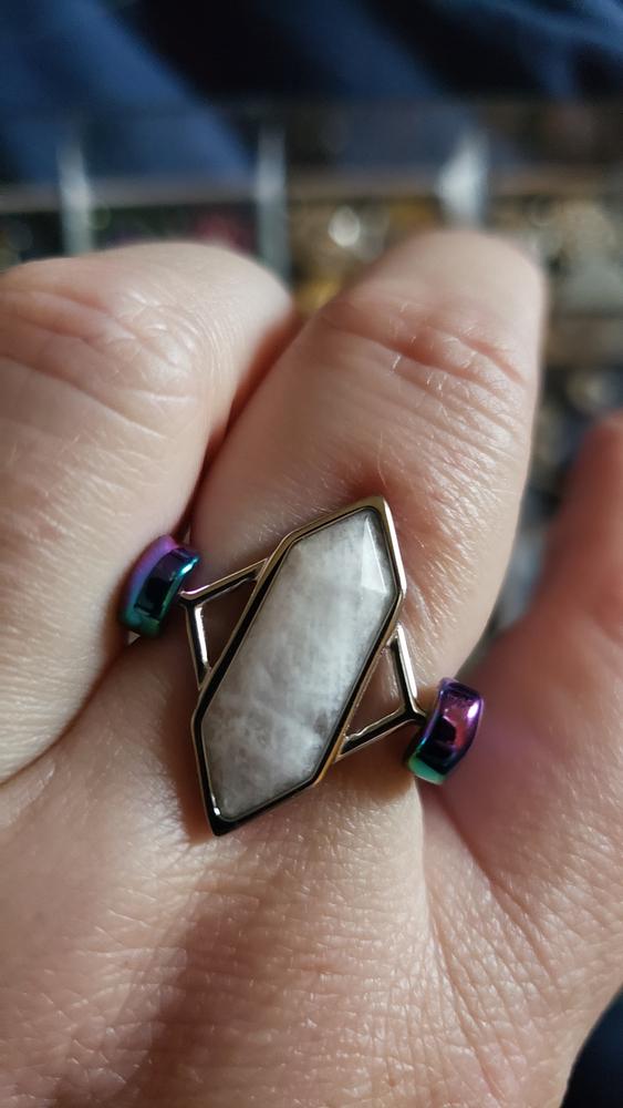 Moonstone TwinPoint™ Crystal Element - Customer Photo From Annie Eich