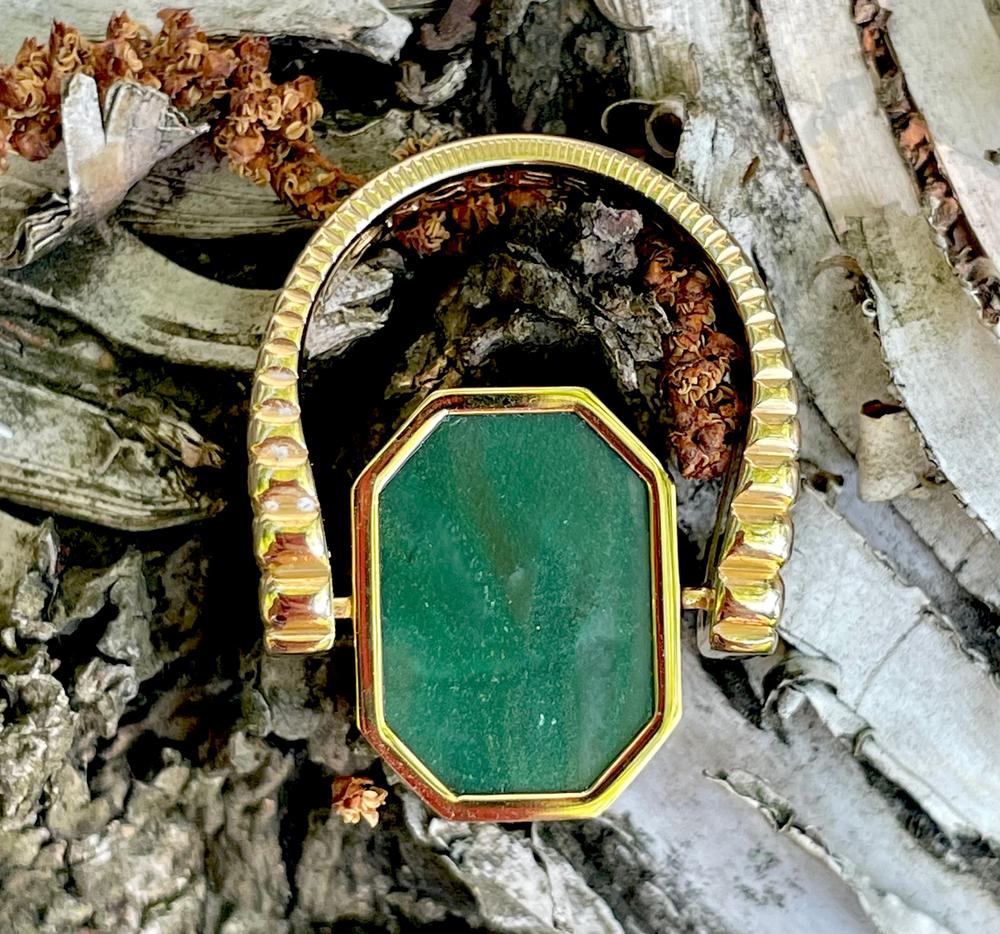 African Jade Octangle™ Crystal Element - Customer Photo From Diane