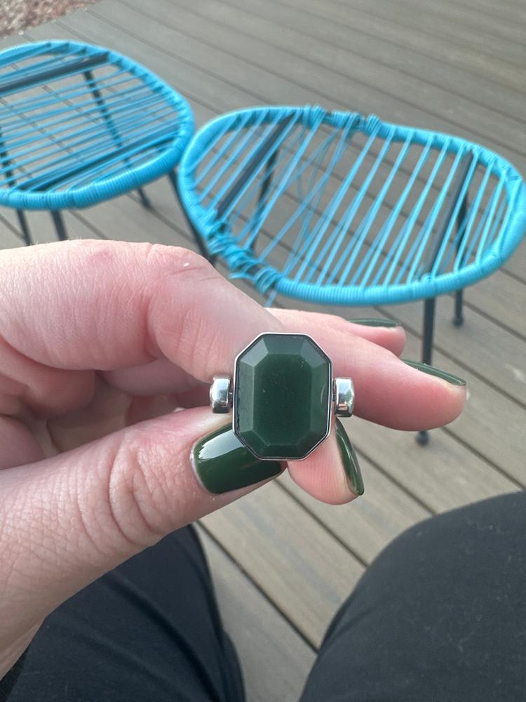 African Jade Octangle™ Crystal Element - Customer Photo From Nicole Sanning