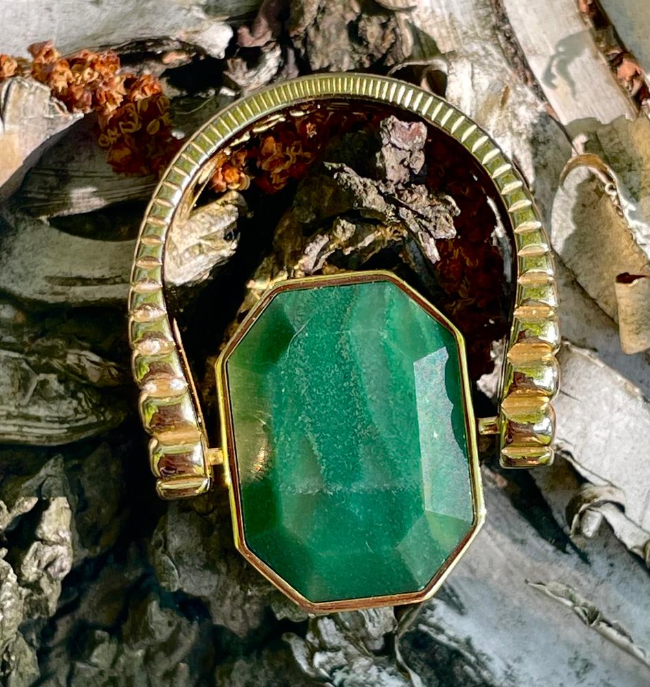 African Jade Octangle™ Crystal Element - Customer Photo From Diane