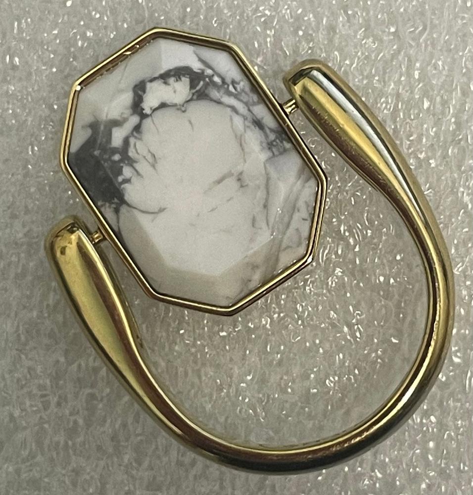 Howlite Octangle™ Crystal Element - Customer Photo From Diane