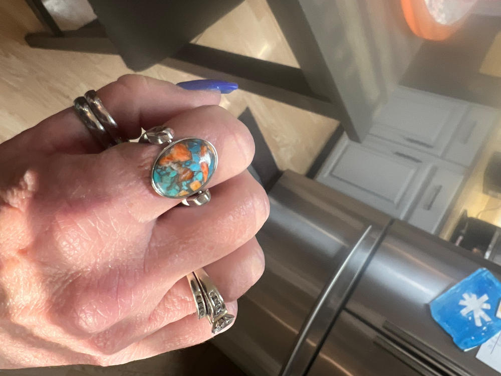"Impression Sunrise" Mosaic Stone Element - Customer Photo From Krista Sizemore