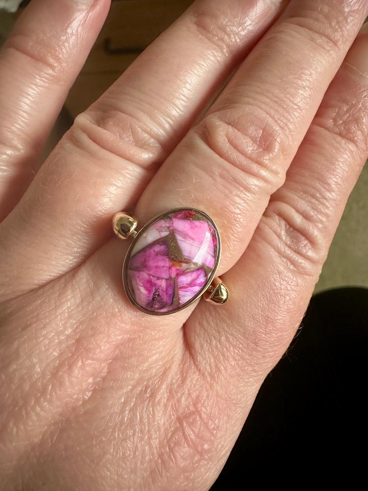 "Oriental Poppies" Mosaic Stone Element - Customer Photo From Trudy