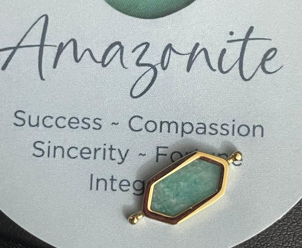 Amazonite HexBar™ Crystal Element - Customer Photo From Diane 