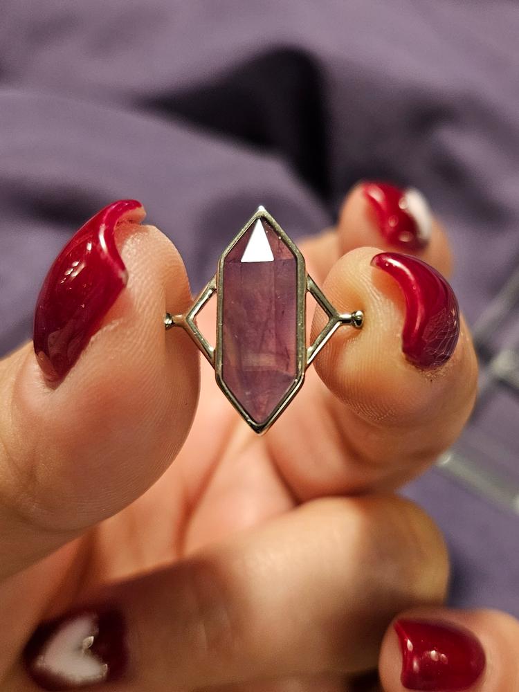 Amethyst TwinPoint™ Crystal Element - Customer Photo From Kaliopi