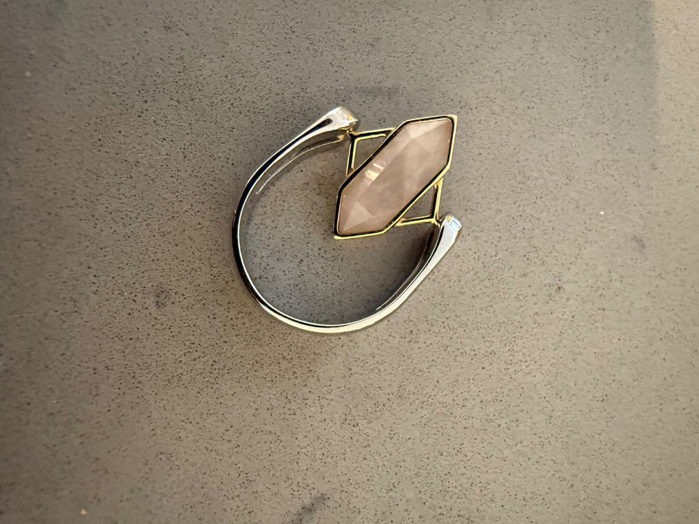 Rose Quartz TwinPoint™ Crystal Element - Customer Photo From Lynn Weingarten