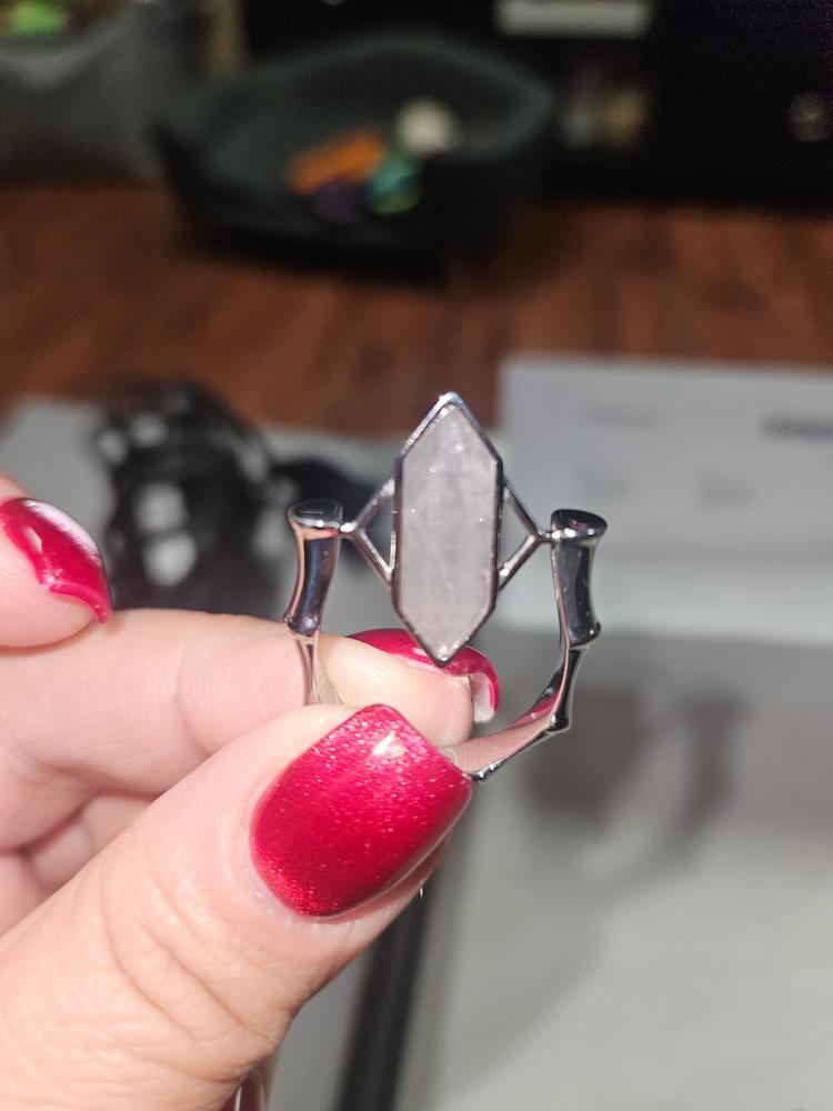 Rose Quartz TwinPoint™ Crystal Element - Customer Photo From Kaliopi