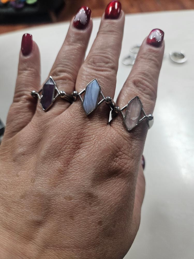Rose Quartz TwinPoint™ Crystal Element - Customer Photo From Kaliopi