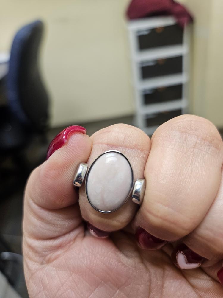 Pink Opal Oval Crystal Element - Customer Photo From Kaliopi