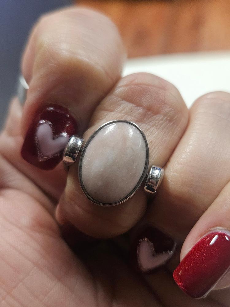 Pink Opal Oval Crystal Element - Customer Photo From Kaliopi