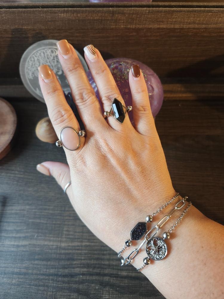 Pink Opal Oval Crystal Element - Customer Photo From Sacha M Soto Marrero