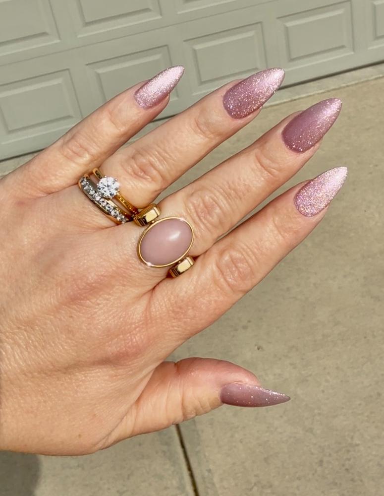 Pink Opal Oval Crystal Element - Customer Photo From Sarah Brooks