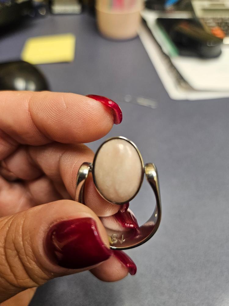 Pink Opal Oval Crystal Element - Customer Photo From Kaliopi