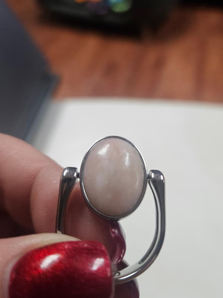 Pink Opal Oval Crystal Element - Customer Photo From Kaliopi