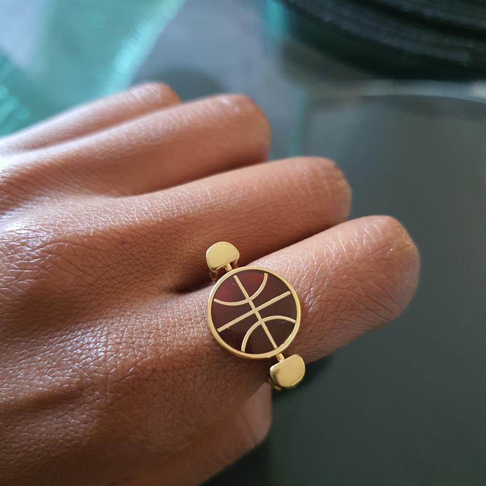 Carnelian Basketball Element - Customer Photo From Elle 
