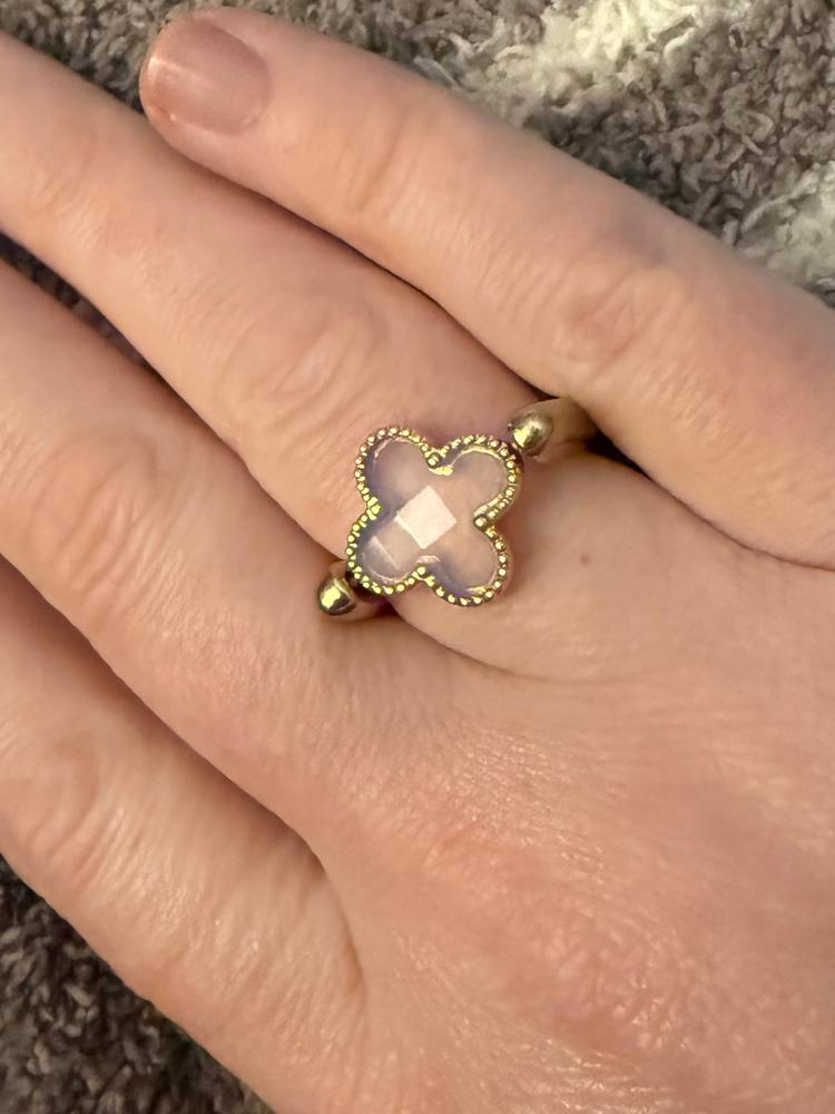 Opalite Quatrefoil Element - Customer Photo From Nicole 
