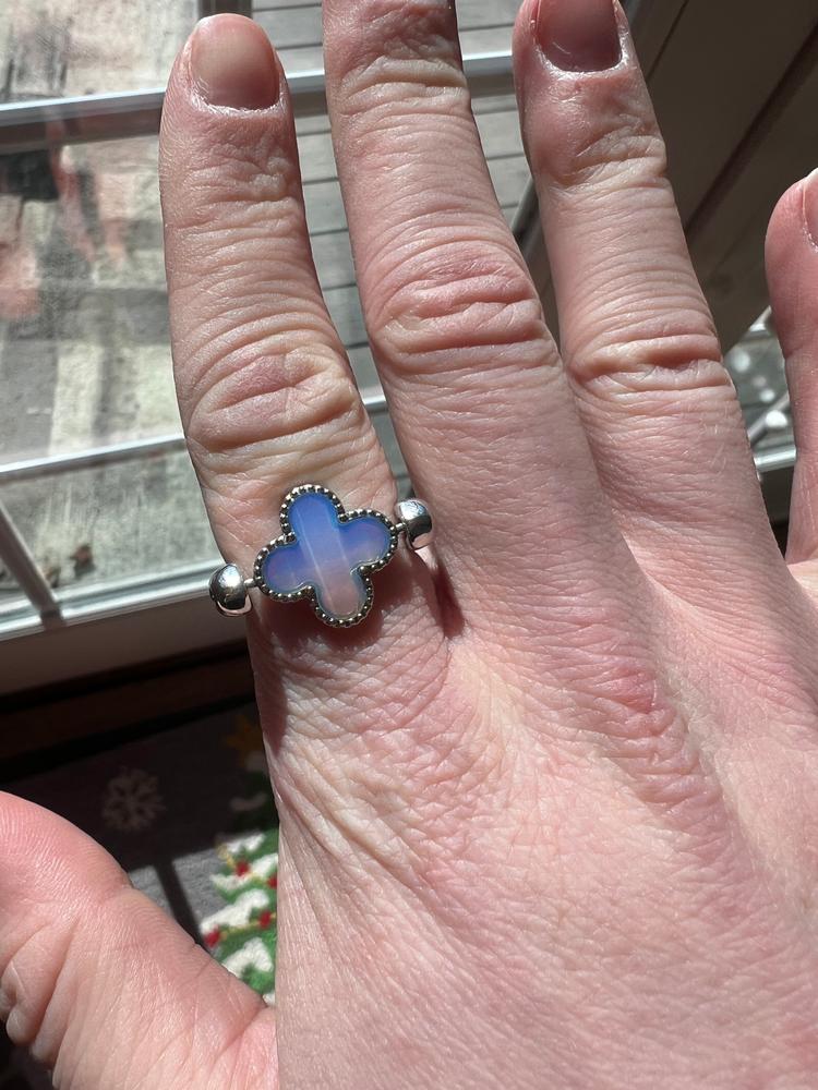 Opalite Quatrefoil Element - Customer Photo From Brooke 