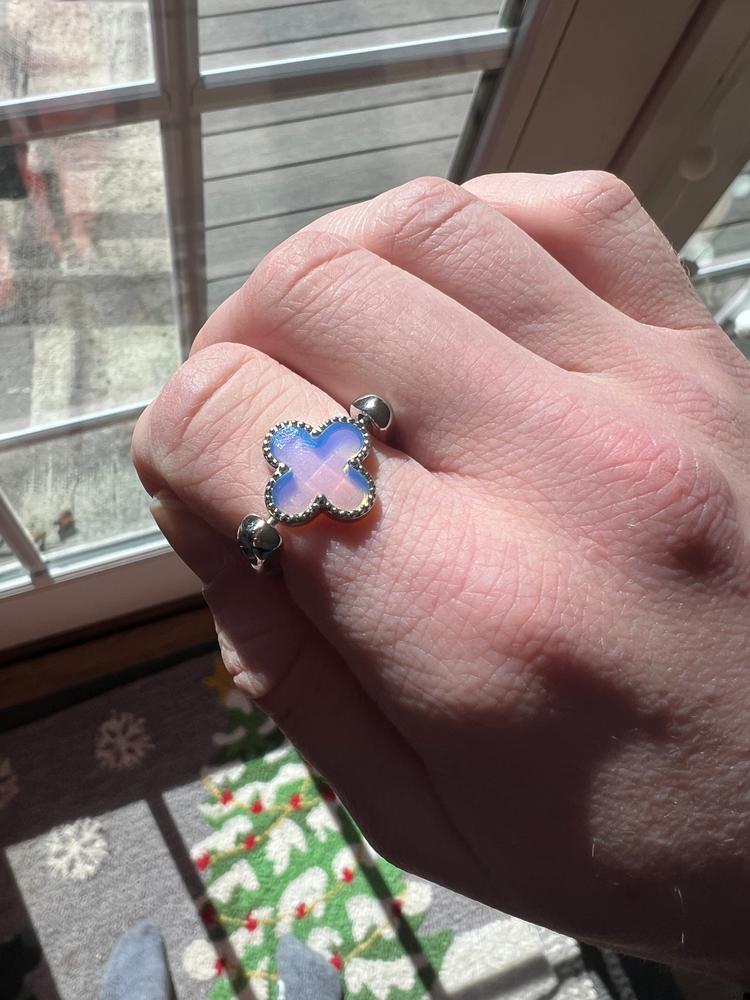 Opalite Quatrefoil Element - Customer Photo From Brooke 