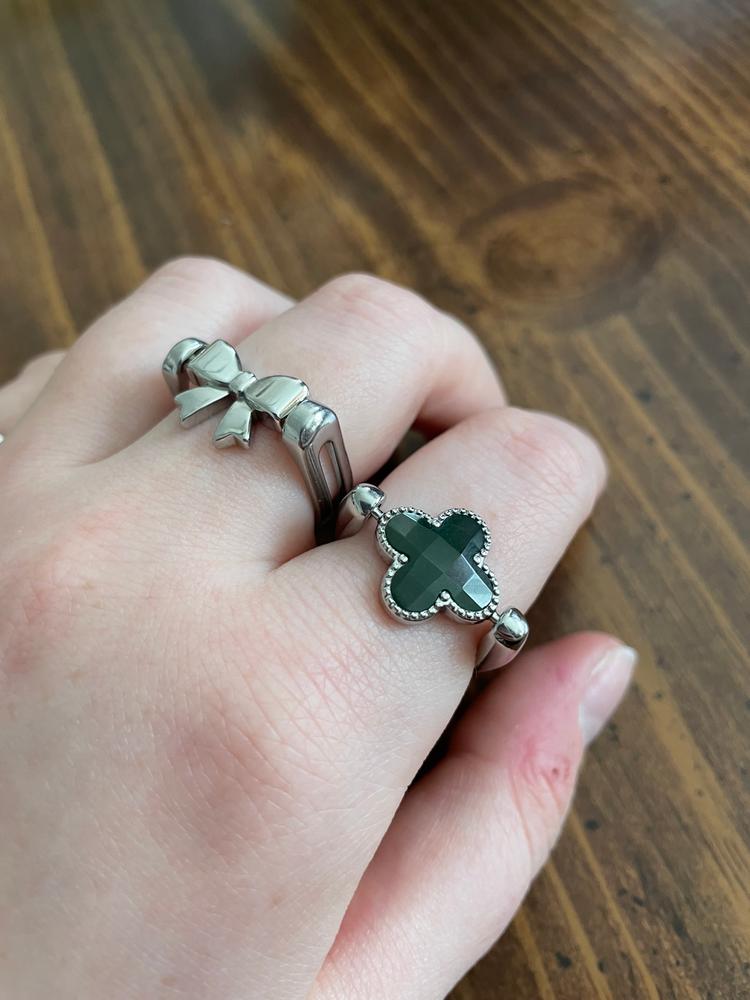 African Jade Quatrefoil Crystal Element - Customer Photo From Hannah