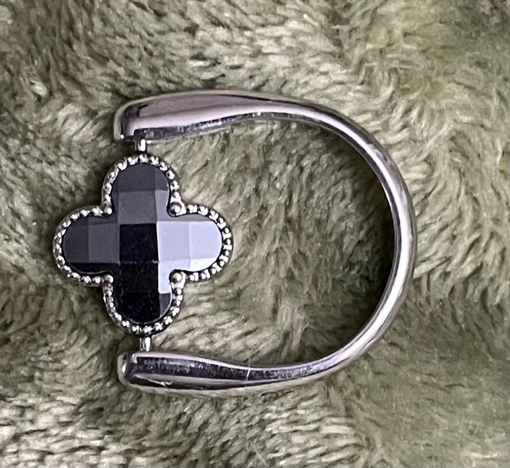 Hematite Quatrefoil Crystal Element - Customer Photo From Diane