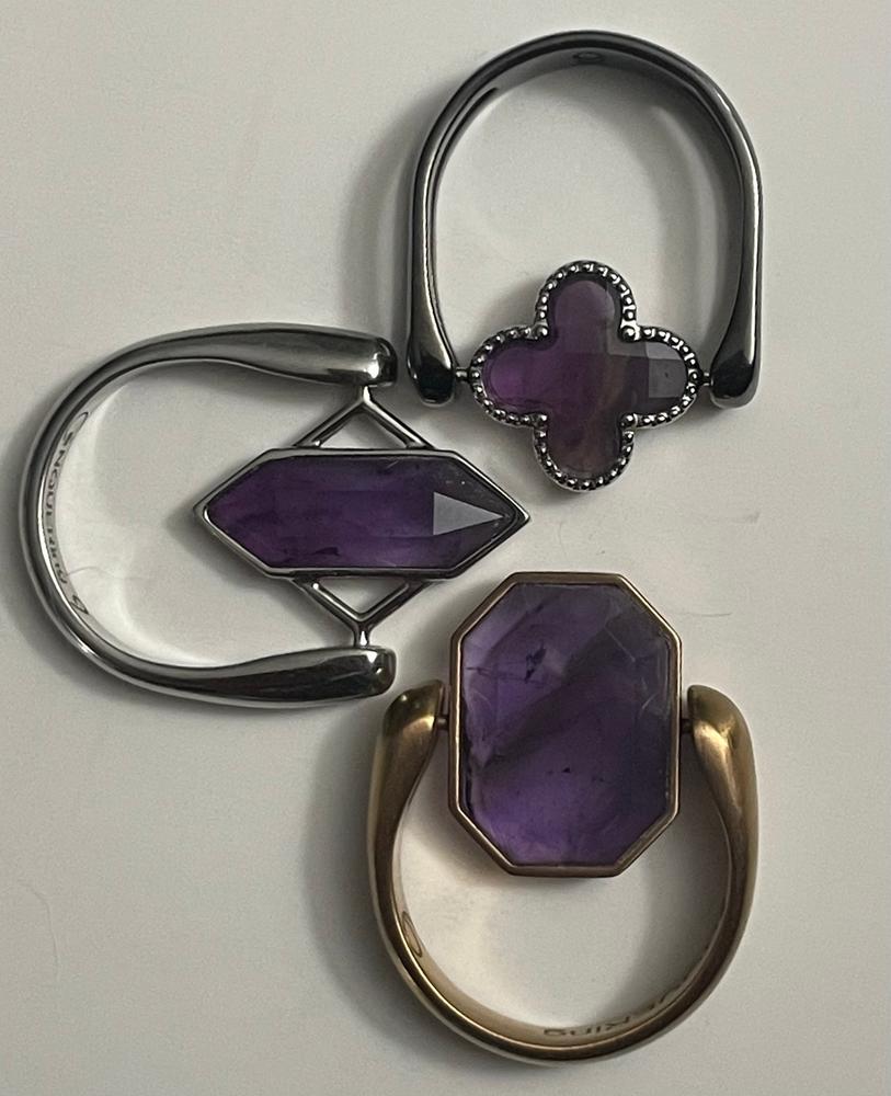Amethyst Quatrefoil Crystal Element - Customer Photo From Diane
