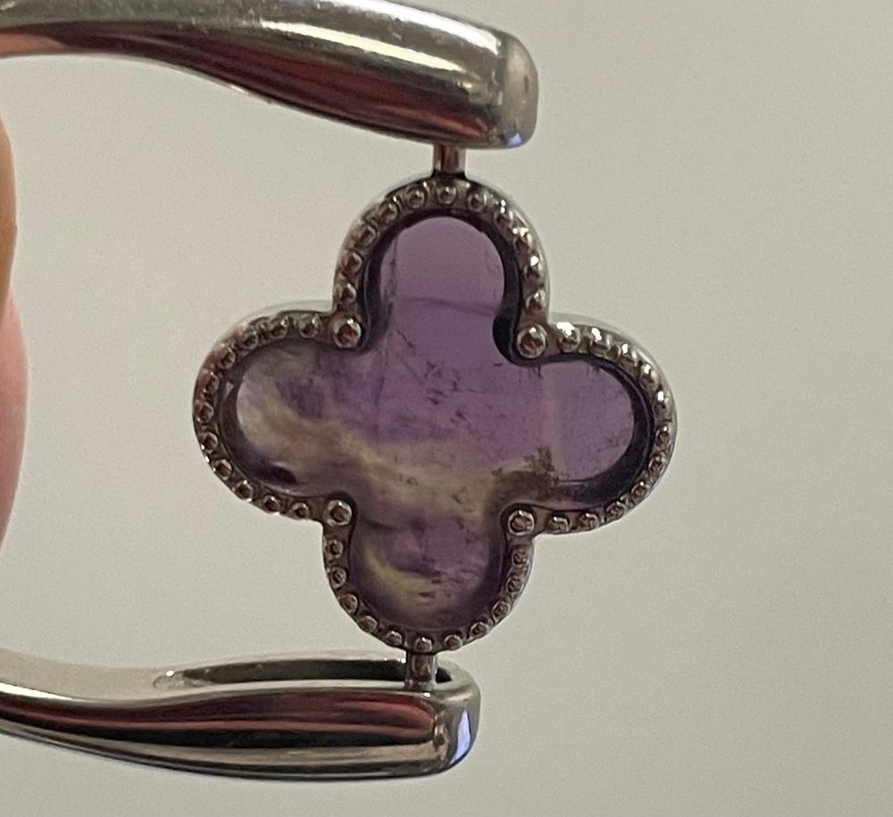 Amethyst Quatrefoil Crystal Element - Customer Photo From Diane