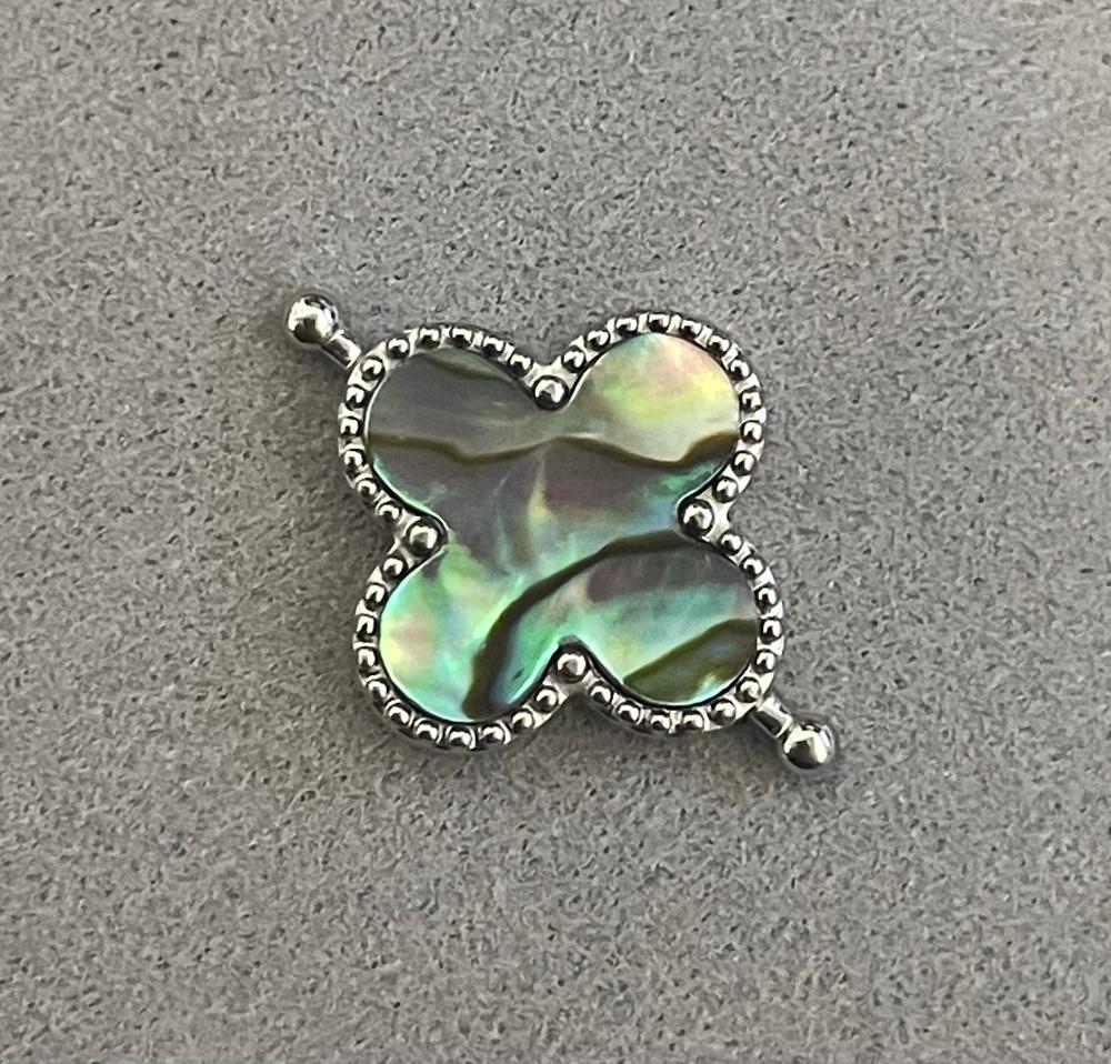 Abalone Shell Quatrefoil Crystal Element - Customer Photo From Diane