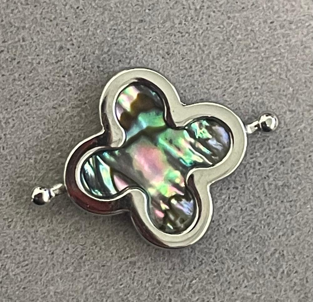 Abalone Shell Quatrefoil Crystal Element - Customer Photo From Diane