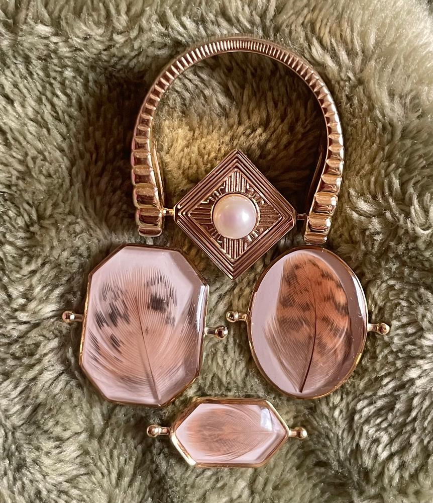 Victorian Element Set + Pheasant Feather Vessel – 4 Element Set - Customer Photo From Diane